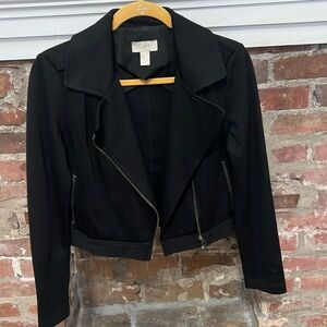 Loft black bomber jacket. Size xs.